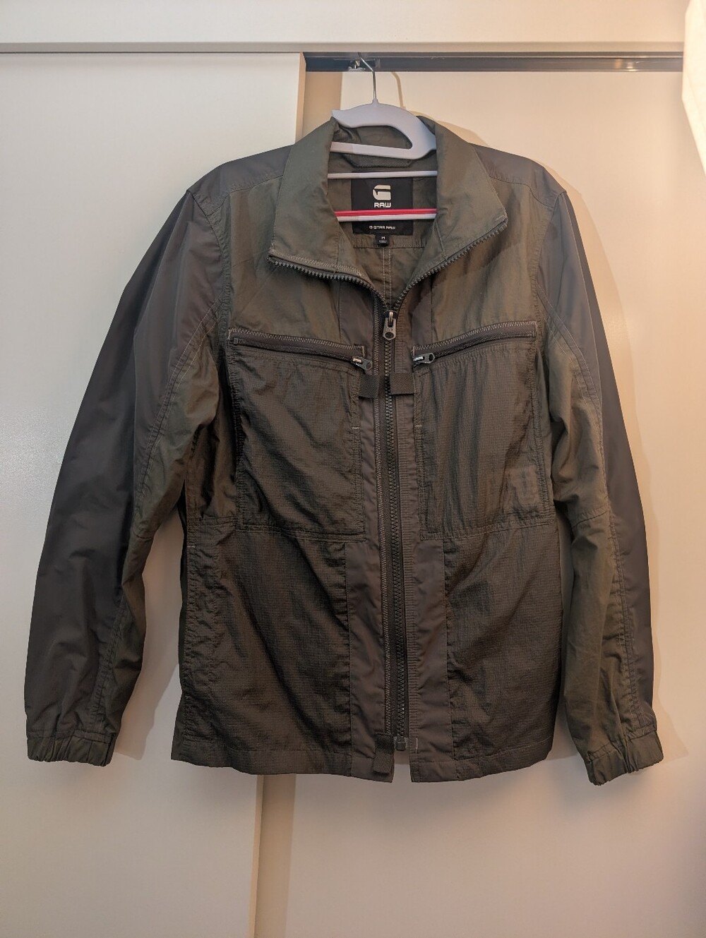 G-Star Men's Dark Olive Lightweight Shirt Jacket